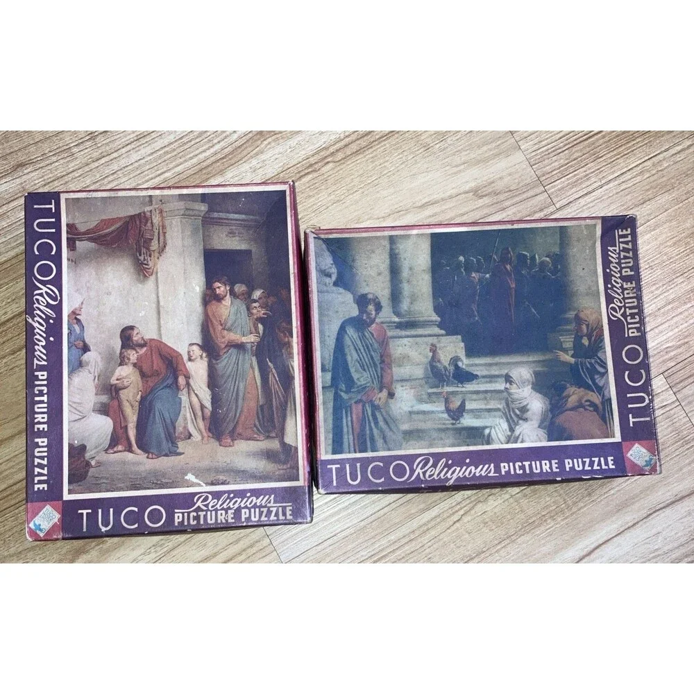 Tuco Religious Jigsaw Picture Puzzles Suffer Little Children & Peter's Denial